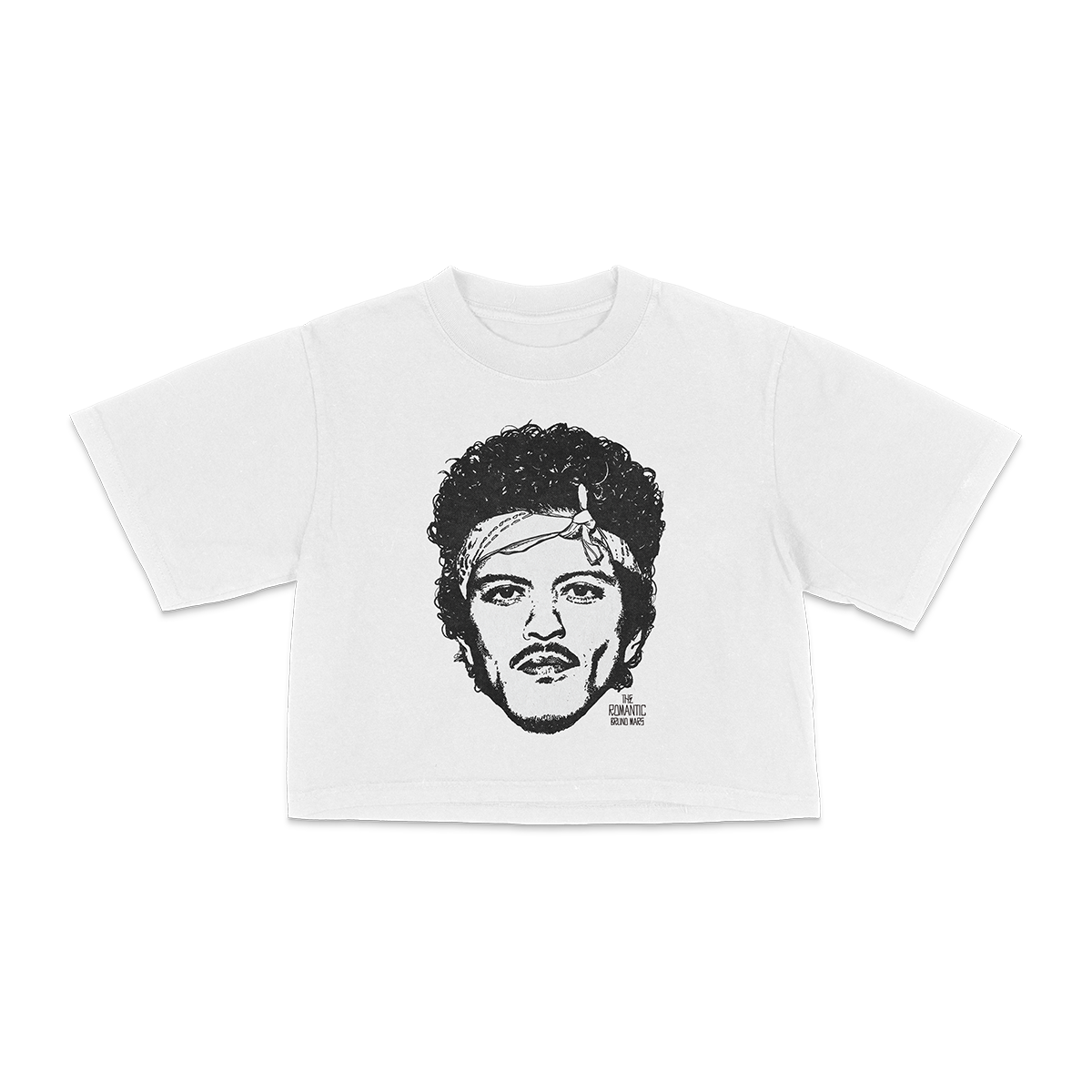 The Romantic Art Cropped Tee - White – Bruno Mars UK
